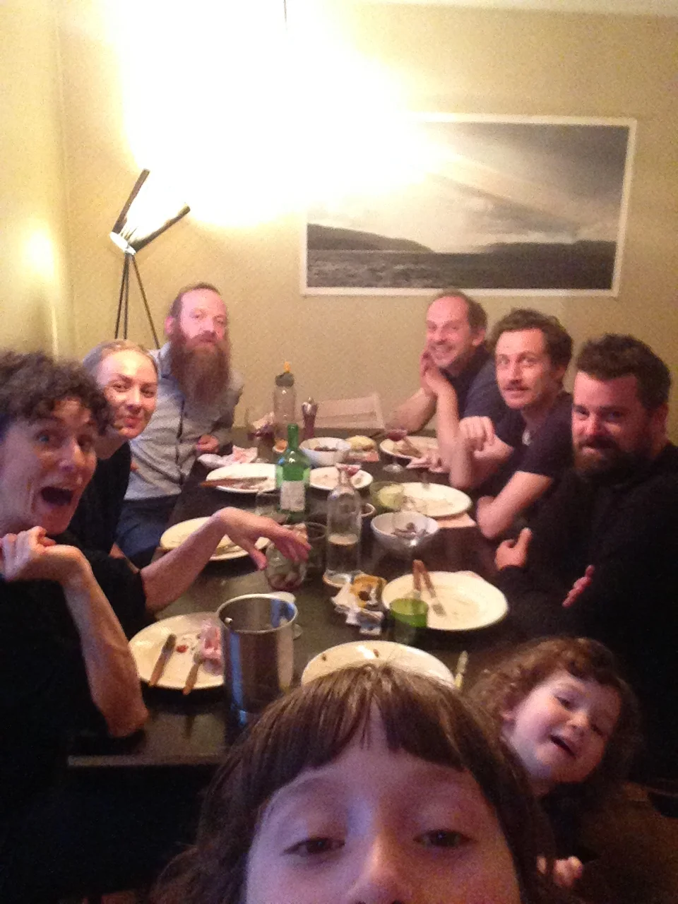 Backstage with friends